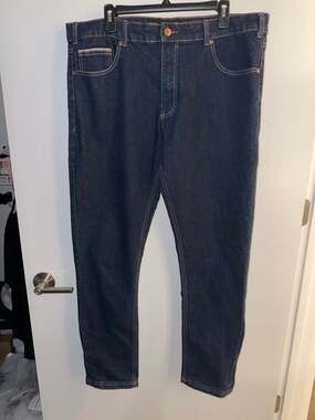 FUBU Men's Jeans 38x32 Dark Wash Straight Leg Denim